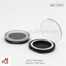 MC3051 Wholesale round windowed empty eyeshadow case